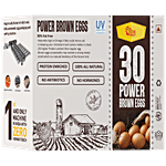 HenFruit Premium 30 Brown Eggs-Indian Breed-HighProtein- No-antibiotics 100% All Natural 30 pcs 