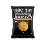 The Healthy Cravings Co. Roasted Jowar Puffs - Cheddar Cheese 50 g Pillow Pouch
