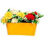 Klassic Rover Oval Shape Railing Planter - Yellow, Small 1 pc
