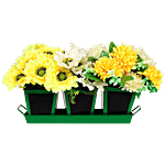 Klassic Trifecta Metal Chalkboard Painted Planter - Green, Small 1 pc