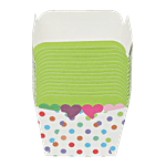 DP Muffin/Cake Baking Paper Cups - Multicoloured BB103Green 15 pcs