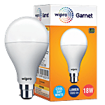 Wipro Garnet LED Bulb - 18 Watt, White, Cool Day, B22 1 pc
