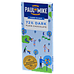 Paul And Mike 72% Plain Dark Chocolate 68 g Box