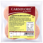 Carnivore  Chicken Salami Sliced - Plain 250 g Poly Pack