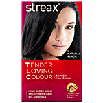 Streax TLC Soft Gel Hair Colour 170 ml Natural Black