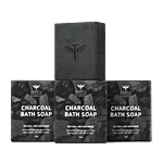Bombay Shaving Company Charcoal Bath Soap 125 g (Pack of 3)