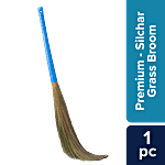 bb home Premium Soft Grass Broom/Phool Jhadu - High Quality Silchar Grass 1 pc