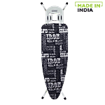 Savera Zaire Steel Iron Board/ Iron Table - Black Text Design 1 pc