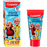 Colgate Kids Anticavity Motu Patlu Toothpaste - 6+ years, Bubble Fruit Flavor 80 g (Free Trading Cards Inside)