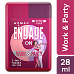 Engage ON 2-In-1 Pocket Perfume - Work & Party, For Woman 28 ml 