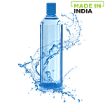 BB Home Octa Plastic Pet Water Bottle - Light Blue, Narrow Mouth 1 L (Pack of 6)