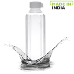 BB Home Penta Plastic Pet Water Bottle - White, Wide Mouth 1 L (Pack of 6)