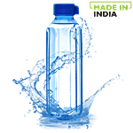 BB Home Penta Plastic Pet Water Bottle - Light Blue, Wide Mouth 1 L (Pack of 6)