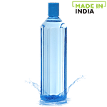 BB Home Octa Plastic Pet Water Bottle - Light Blue, Narrow Mouth 1 L