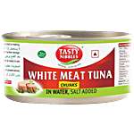 Tasty Nibbles Tuna Chunks - White Meat In Water, Salt Added 185 g Can