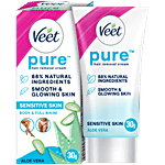 Veet Pure Hair Removal Cream - Aloe Vera, Fresh Smell, Sensitive Skin 30 g 