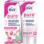 Veet Pure Hair Removal Cream - Aloe & Rose, Fresh Smell, Normal Skin 30 g
