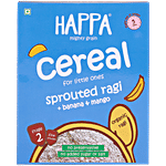 Happa Baby Food - Organic Sprouted Ragi, Carrot & Beetroot Porridge Mix, 6 Months+ 200 g Box