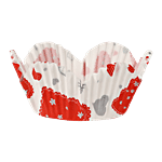 DP Baking Cupcake Paper Moulds - Red & White Hearts, BB101_3 100 pcs
