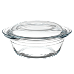 LaOpala Borosilicate Tempered Glass Cook N Serve Casserole - With Lid 1 pc