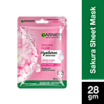 Garnier Sakura White Face Serum Sheet Mask - Hydrates & Brightens The Skin 28 g