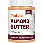 Pintola Almond Butter - Creamy , All Natural, Unsweetened 1 kg 