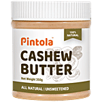 Pintola All Natural Cashew Butter - Unsweetened 350 g