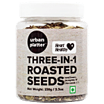 Urban Platter Three-in-1 Roasted Seeds - Sunflower, Pumpkin and Flax Seeds 150g Jar