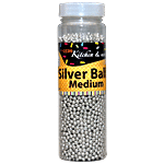 CCDS Silver Medium Size Balls For Cake Decoration 125 g Plastic Bottle