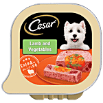 Cesar Premium Adult Wet Dog Food - Lamb & Vegetables 100 g Tray Pack