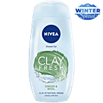 Nivea Clay Fresh Shower Gel - Ginger & Basil 250 ml 