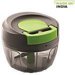 Anjali Vegetable/Fruit Easy Chopper with Lassi Blade - Green & Grey, Plastic 1 Pc 