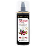 Soulflower Onion Hair Oil - For Hair Growth & Hair Fall Control, Enriched With Amla 220 ml 