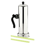 Le Kaviraj Stainless Steel Puttu Kudam - Induction Base, With Lid, Bakelite Handle, Large 1 pc 