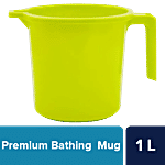 bb home Premium Plastic Bathing Mug - Sturdy & Durable, Green 1 L