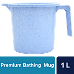 bb home Premium Plastic Bathing Mug - Sturdy & Durable, Sky Blue 1 L