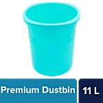 bb home Premium High Quality Dustbin/Wastebin/Paperbin - Green 11 L 