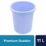 bb home Premium High Quality Dustbin/Wastebin/Paperbin - Light Purple 11 L 