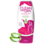 Clean & Dry Intimate Hygiene Wash - For Women, Cleanses, Nourishes & Protects 190 ml 