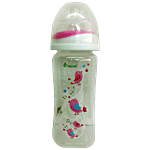 Vauva Wide Neck Sq Bottle - Assorted Colour, Blue/Pink 270 ml