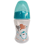 Vauva Wide Neck Slim Bottle - Assorted Colour, Blue/Pink/Orange/Green 150 ml