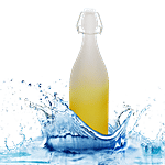 BB Home Glass Water Bottle With Dual Shade - Yellow, BB1375 1 L
