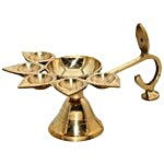 GIRI Brass Dhoop Pancha Aart - 7.5 Inches 1 pc