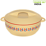 Asian Insulated Plastic Casserole For Roti/Chapati - Dlx Celebrity, Yellow 1.6 L Box