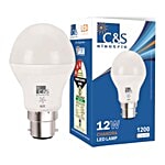 C&S Electric LED Bulb - 12 Watt, Cool White, B22 1 pc 