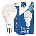 C&S Electric Inverter LED Emergency Bulb - 9 Watt, Cool White, B22 1 pc
