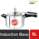 United Aluminium Pressure Cooker - Regular Magic, Induction Base, Silver 5 L