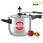 United Stainless Steel Pressure Cooker - Steeltuff, Induction Base, Silver 3 L