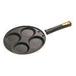 Anjali Non-Stick 4 Cavities Uttapam Tawa - Black 1 pc