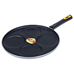 Anjali Pancake/Uthappam Tawa - Aluminium, Non-Stick, Mini, 4 Cavities 1 pc